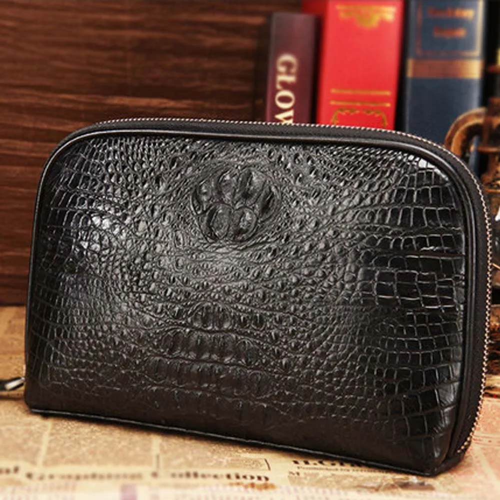 keximalukani men handbags  male crocodile  Men crocodile bags  business  Hand caught  multi-function men wallet  male  Hand bag