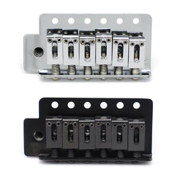 Left handed 6 String Flat Saddle Single Tremolo Bridge System for Electric Guitar