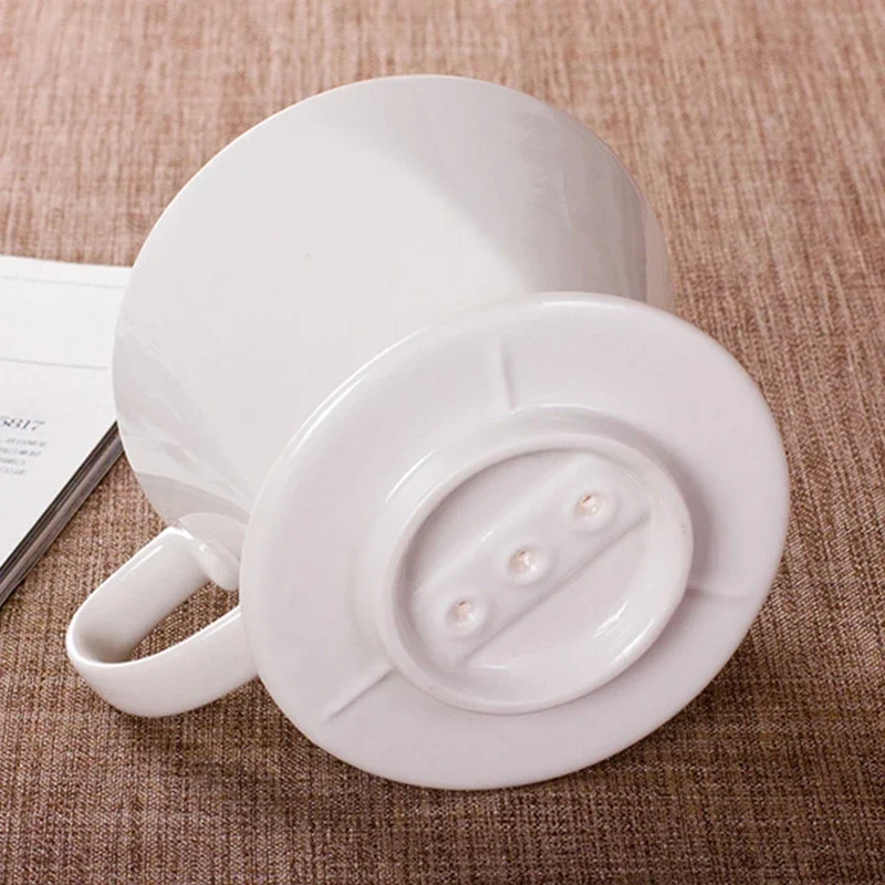 Reusable Coffee Filtering Cup Practical Ceramic Coffee Filter Hand Brewed Coffee Drip Filter Funnel Durable Coffee Accessories