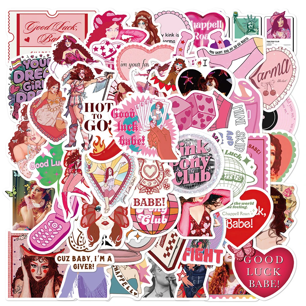 10/30/50PCS Sänger Chappell Roan Graffiti Aufkleber Aufkleber Laptop Telefon Koffer Notebook Fans Dekoration Aufkleber Kinder spielzeug Geschenk