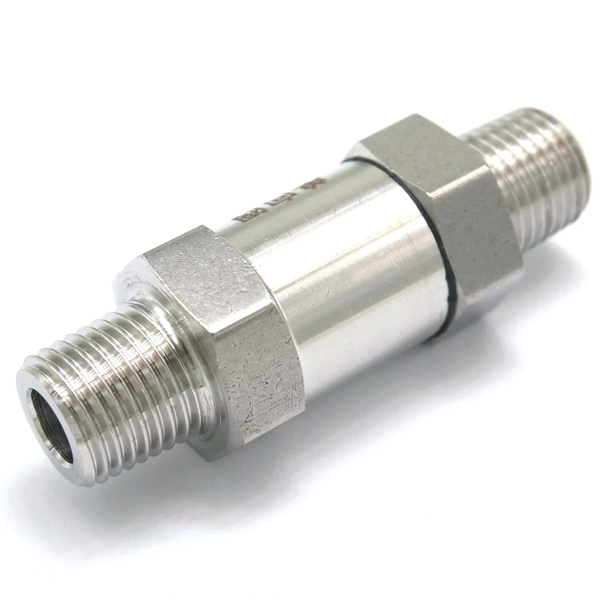 

1/8 дюйма 1/4 дюйма 3/8 дюйма 1/2 дюйма NPT BSPT с наружной резьбой из нержавеющей стали 304, шестигранный обратный обратный клапан, вода, газ, масло, высокотемпературное витонтное уплотнение