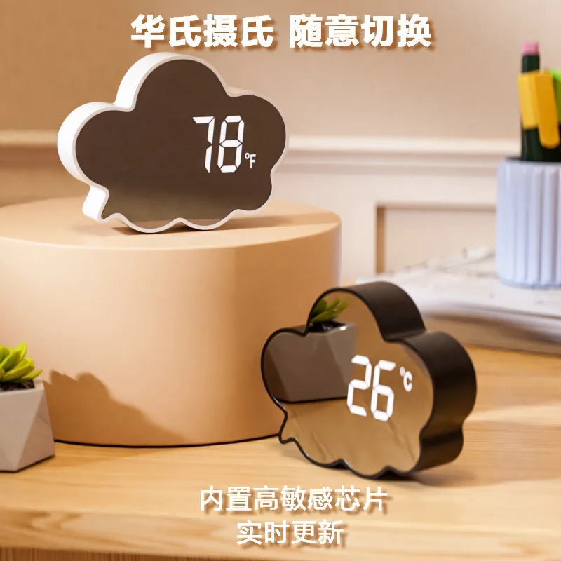 

Умный будильник с голосовым управлением и датчиком движения, в дизайне облака, для спальни и гостиной, с функцией повтора сигнала.