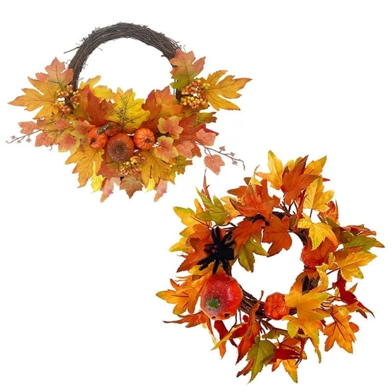 decorazioni-murali-per-porta-d'ingresso-della-cucina-con-ghirlanda-foglie-d'acero-autunnali-15ub