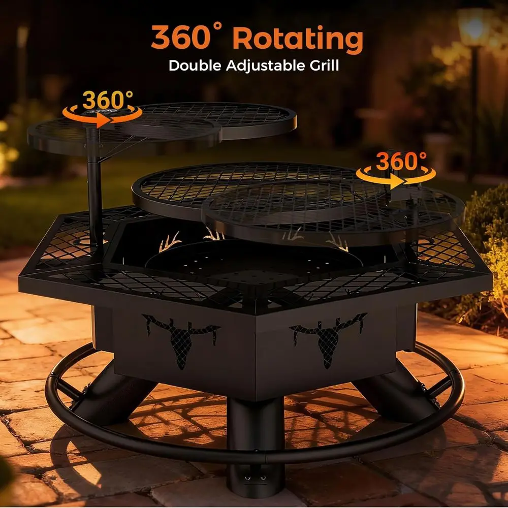 Outdoor Fire Pit Grill 6