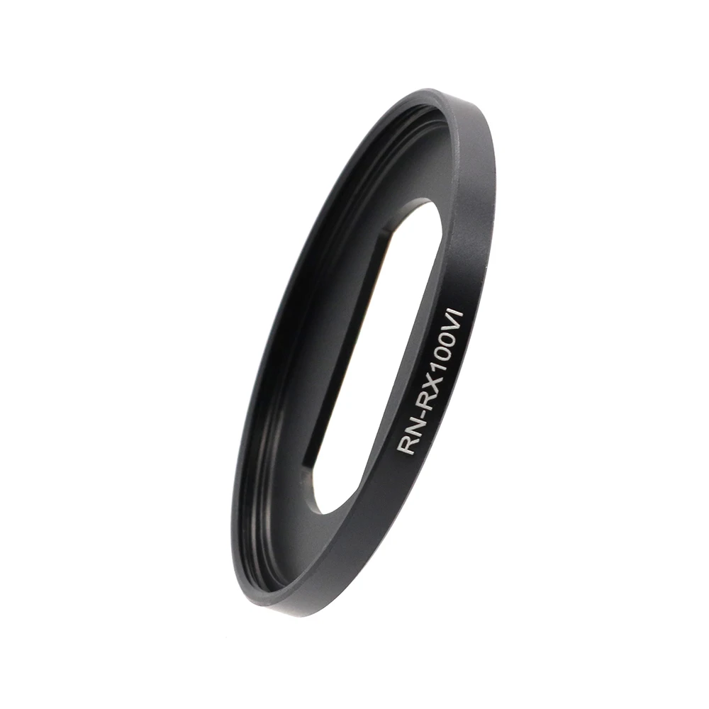 For Sony RX100 VI / Sony RX100 VII 52MM Filter Adapter Ring with Lens Cap 3M Sticker Strap for 52mm UV CPL ND lens hood etc.