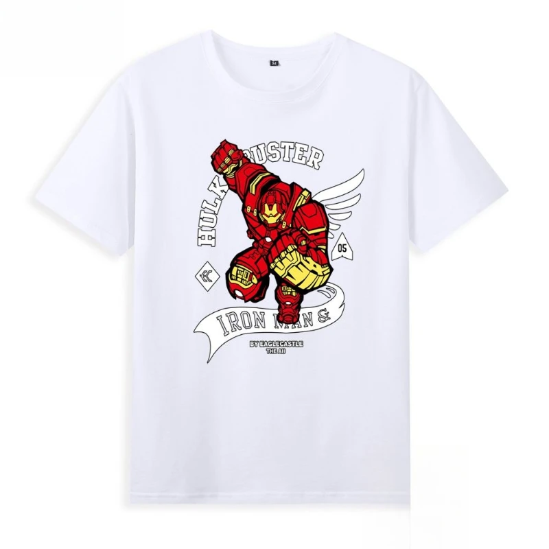 

Cotton Avengers Iron Man Short Sleeve Tee for Kids, Casual Superhero Cotton T-Shirt Children's Wear New Arrival