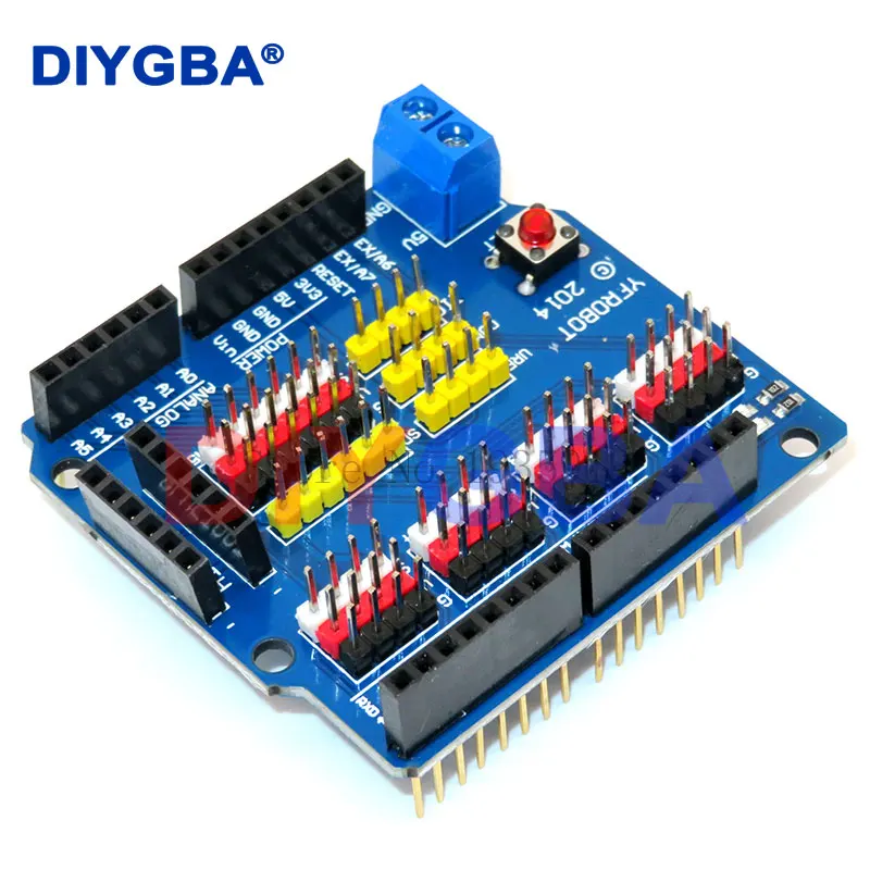 V5 Sensor Shield Expansion Board Shield For Arduino UNO R3 V5.0 Electronic Module Sensor Shield V5 expansion board