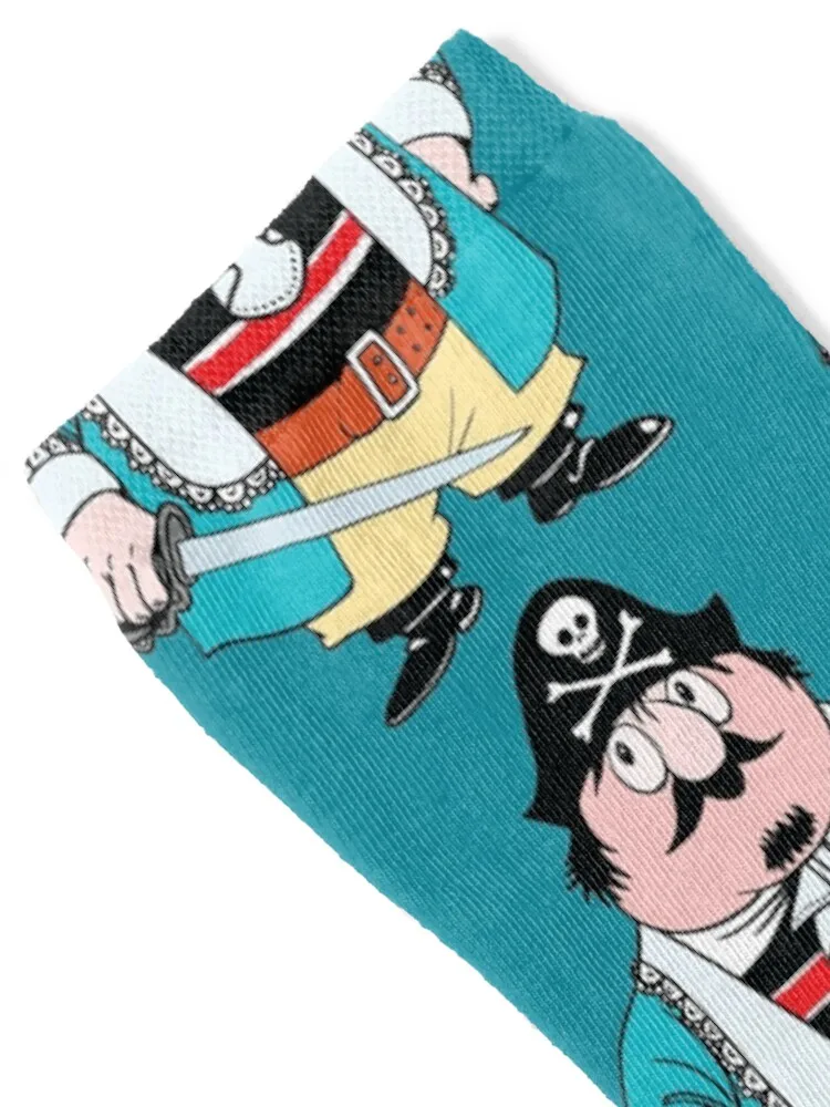 Captain Pugwash tshirt - Shirt tee Love Birthday Sons Birthday Socks Christmas Running Stockings fashionable Socks Women's Men's
