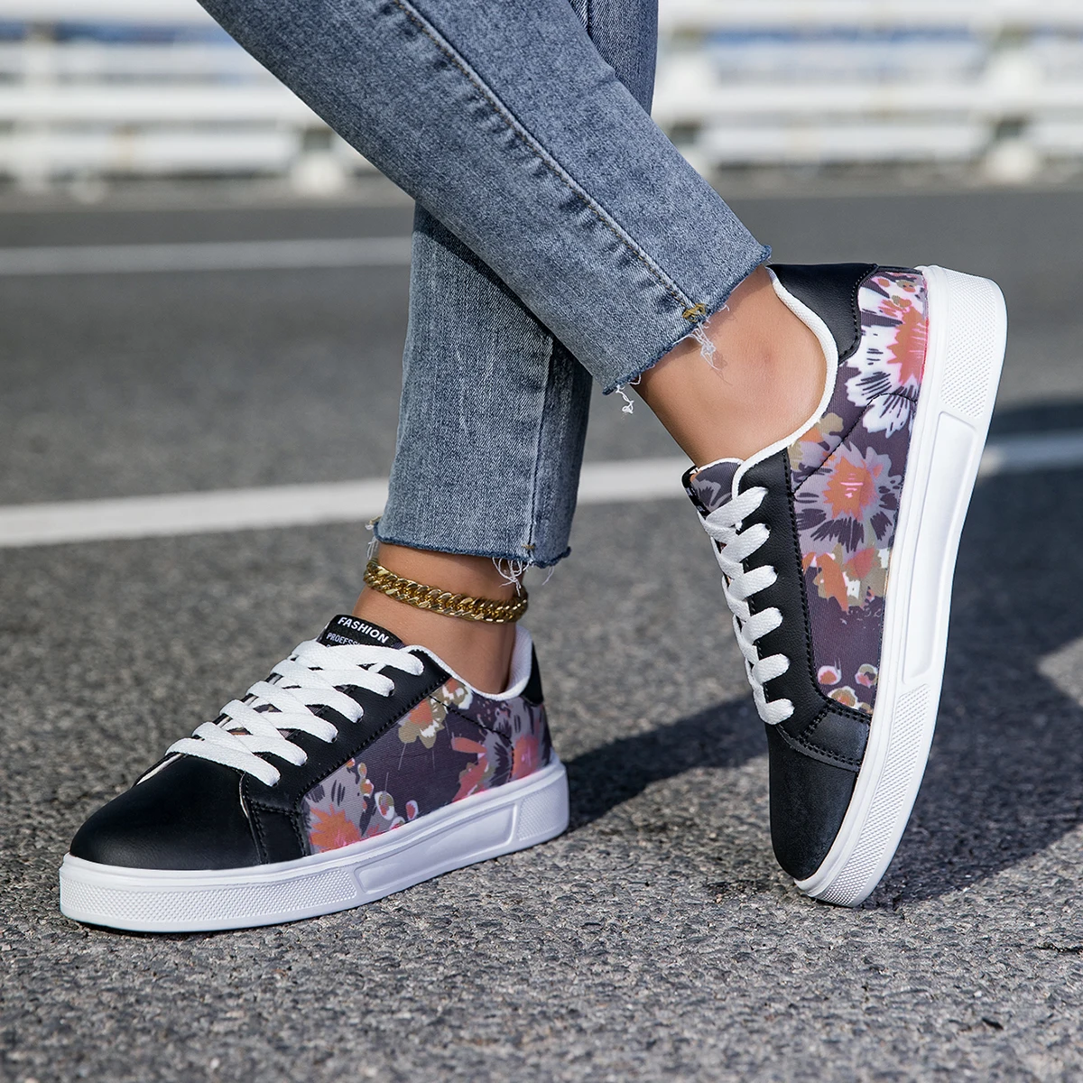 YRZL Lässige Damen-Sneaker, leichte Skateboard-Schuhe für Herren, weiche Sohle, bequeme Wanderschuhe, Unisex, modische Sneakers – Detail 6