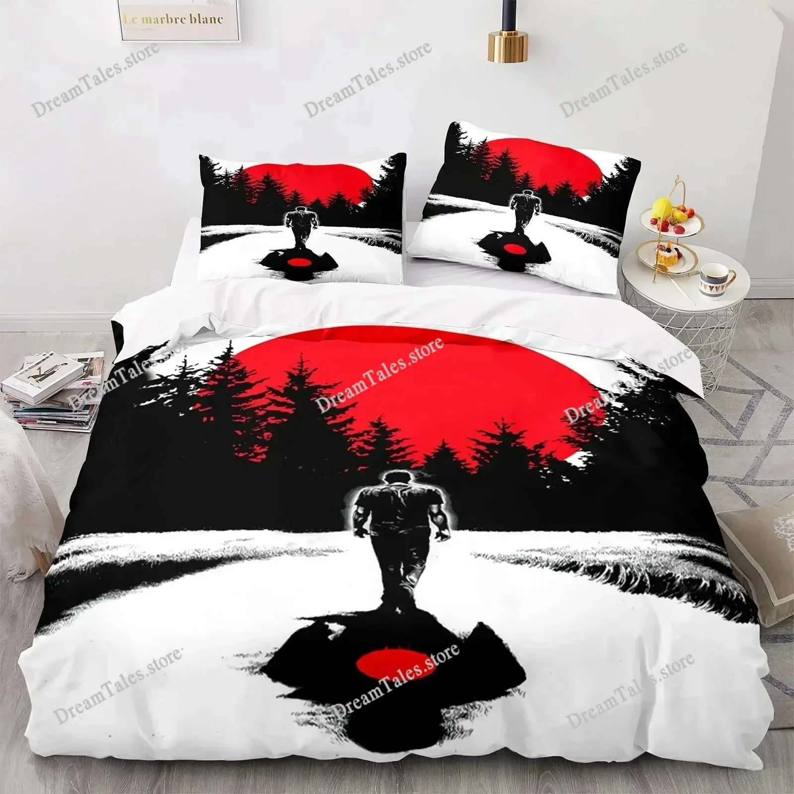 

BloodShot Bedding Set Blood Warrior Single Twin Full Queen King Size Bed Set Aldult Kid Bedroom Duvetcover Sets Bed Sheet 202536
