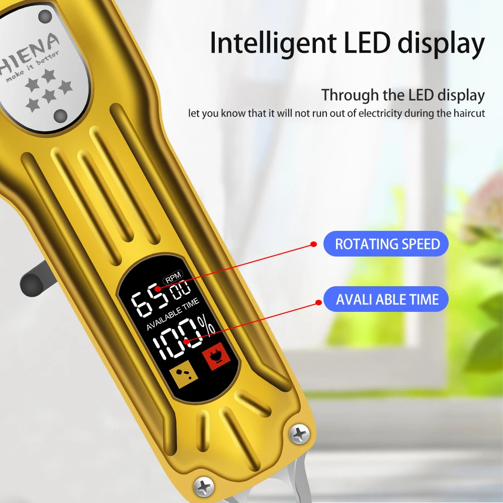 เครื่องใช้ไฟฟ้าภายในบ้าน HIENA ระบบดูดอัจฉริยะพิเศษ กำลังดูดแรงพิเศษ หัวตัดคมสำหรับร้านตัดผม