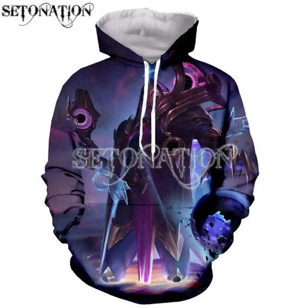 Games-Dark-Cosmic-Jhin-Skin Fashion Long Sleeves 3D can customize arrive Print Zipper/Hoodies Jacket/Men/women dropshipping