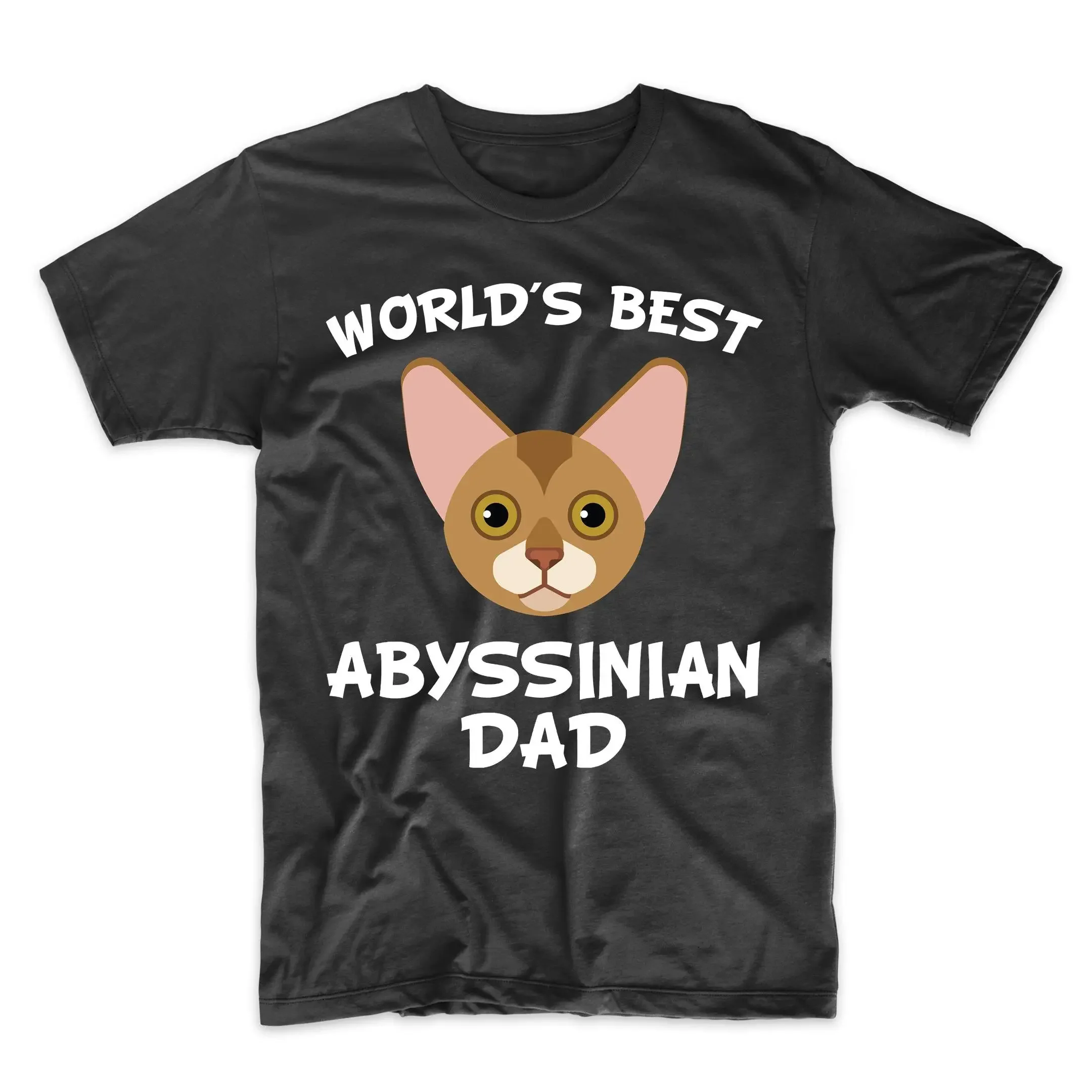 World'S Best Abyssinian Dad Cat Owner T Shirt