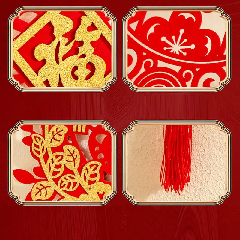Pendentif de Couplets de Festival de Printemps, Année de la Salle, 2025, Pendentif de Nouvel An pour la Maison, Restaurant, Hall, Avant, 2025