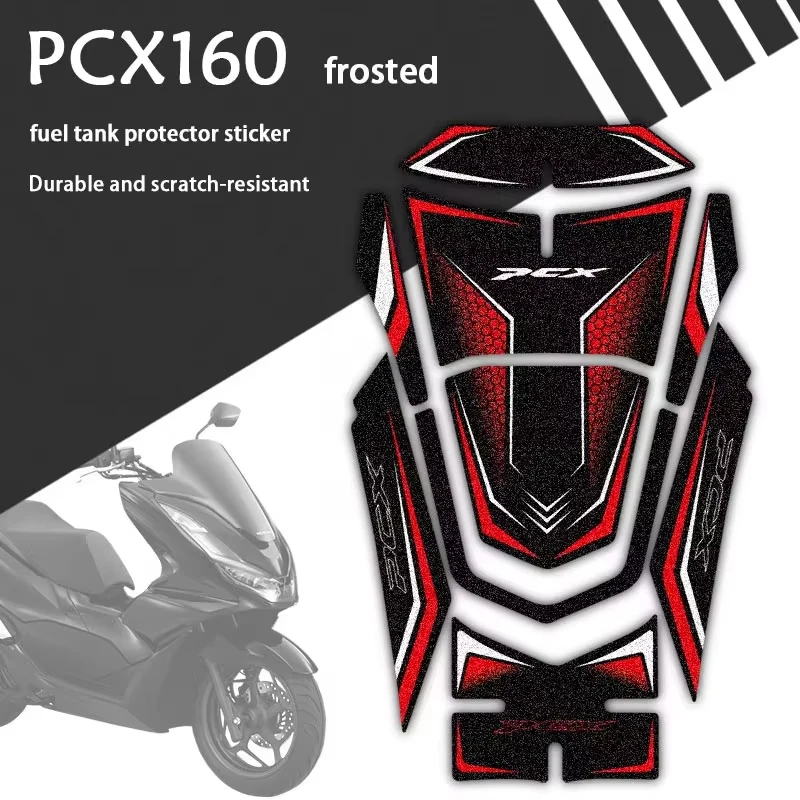

Fibre Motorcycle Accessories Sticker Gas Oil Fuel Tank Pad Protector Case Decorative 5D Carbon DecalFor PCX160 2021 2022 2024