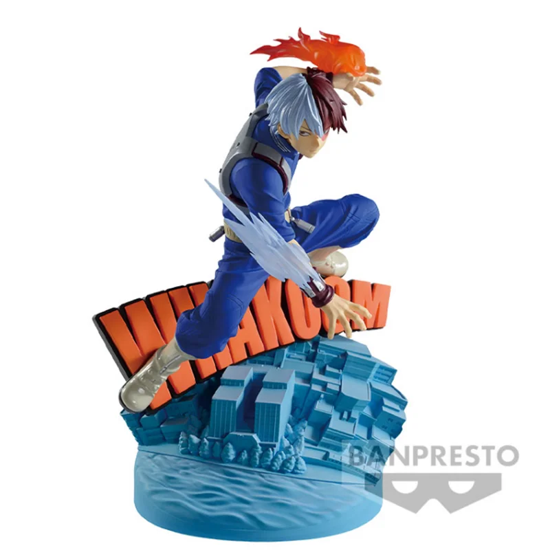 Original Bandai DIORAMATIC My Hero Academia Todoroki Shoto Anime Action Figure Desktop Ornaments Model Kids Gift