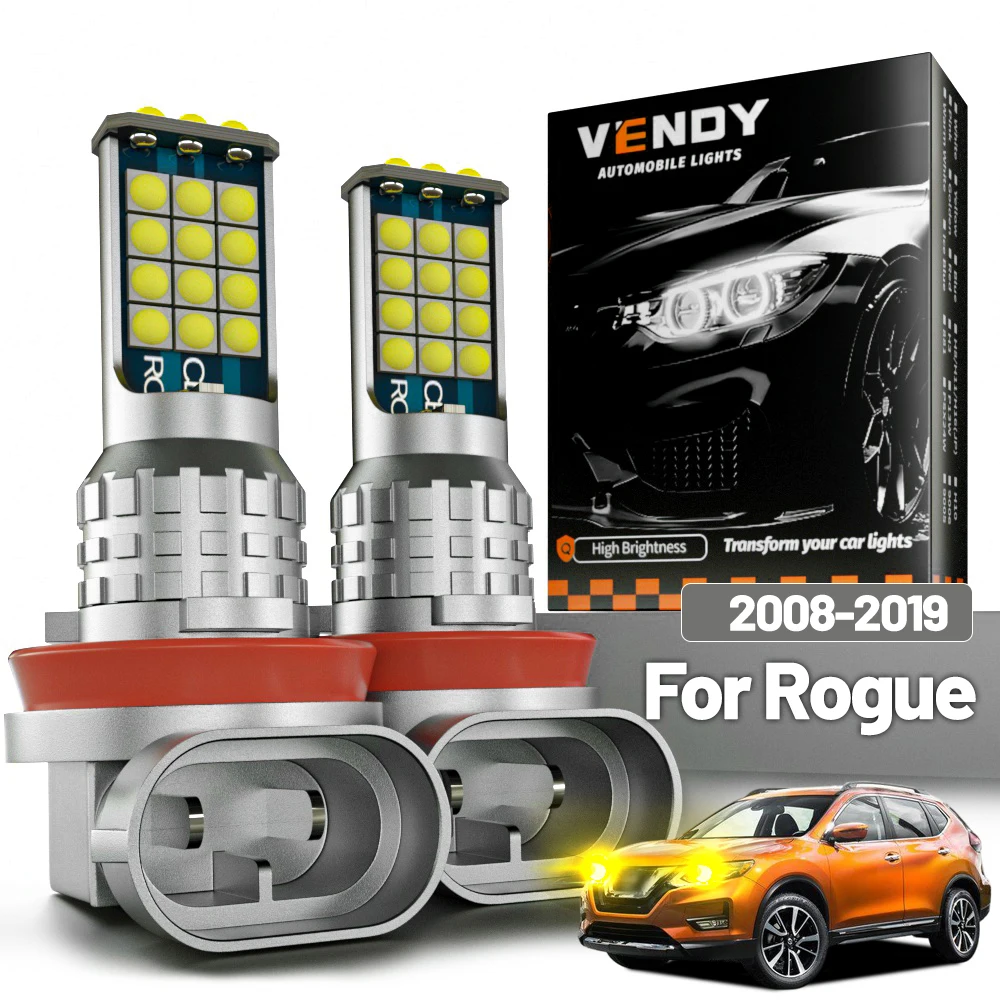 2 Stück LED-Nebelscheinwerfer für Nissan Rogue 2008-2019 2009 2010 2011 2012 2013 2014 2015 2016 2017 2018 Canbus Zubehör