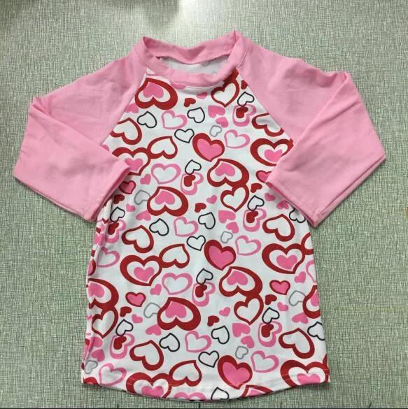 Valentine's day Boys girls baby clothes tops with cute patterns and exquisite factory direct sales discount long-sleeved tops