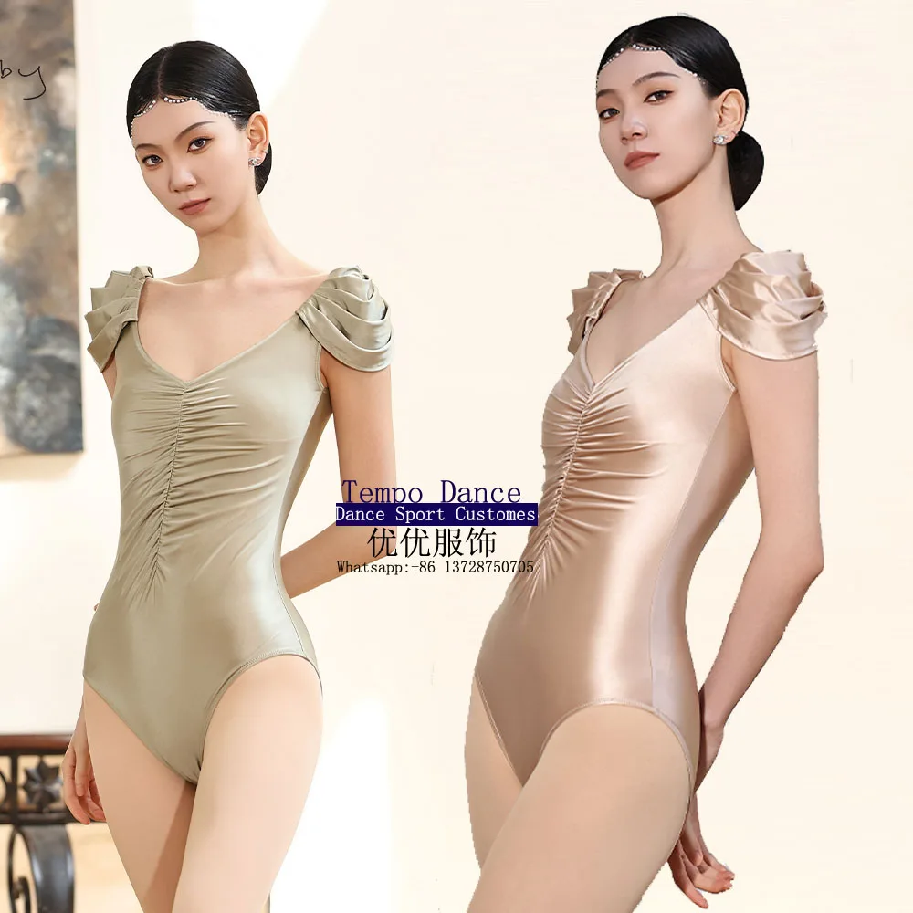 

2025 New Ballet Leotard Women Fairy Ballerina Outfit Classical Dancewear Gymnastics Clothes Mesh Dancer Outfit Stage Costume