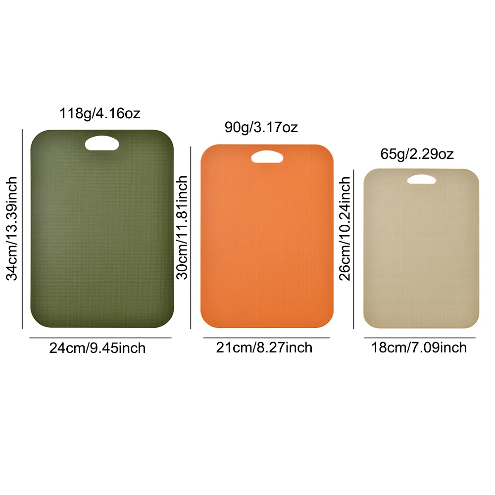 1/3Pcs Kitchen Tools Multicolor Easy To Clean Nonslip Plastic Chopping Board Food Cutting Block Mat Tool Kitchen Cook Supplies