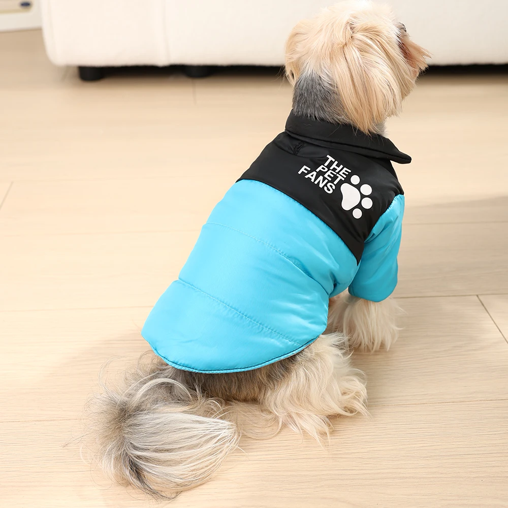 Warm Dog Clothes in Winter for Small Medium Cat Dogs Reversible Waterproof Pets Outfits Solid Puppy Sphynx Chihuahua Pug Apparel
