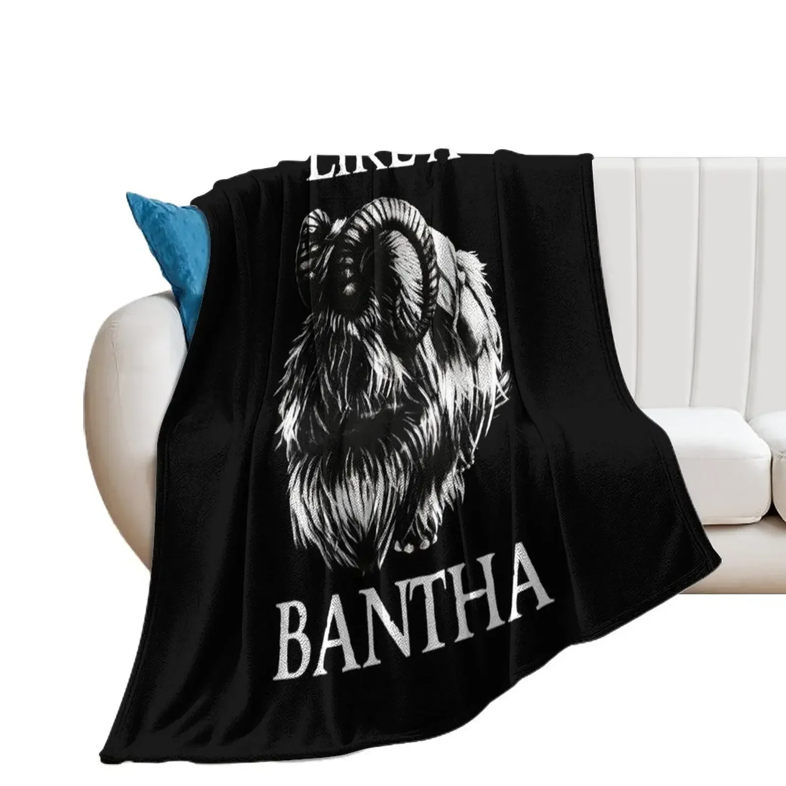 

Like a Bantha - Boba IV Throw Blanket blankets and throws Thermals For Travel Hairy Blankets