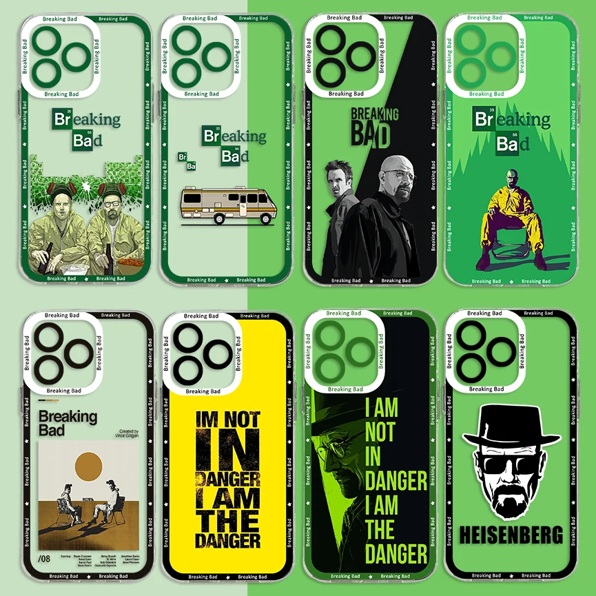 TV Drama Breaking Bad Phone Case For iPhone 15 14 13 12 11 Mini Pro Max X XR XSMax 6S 6 7 8 Plus SE20 Transparent Cover