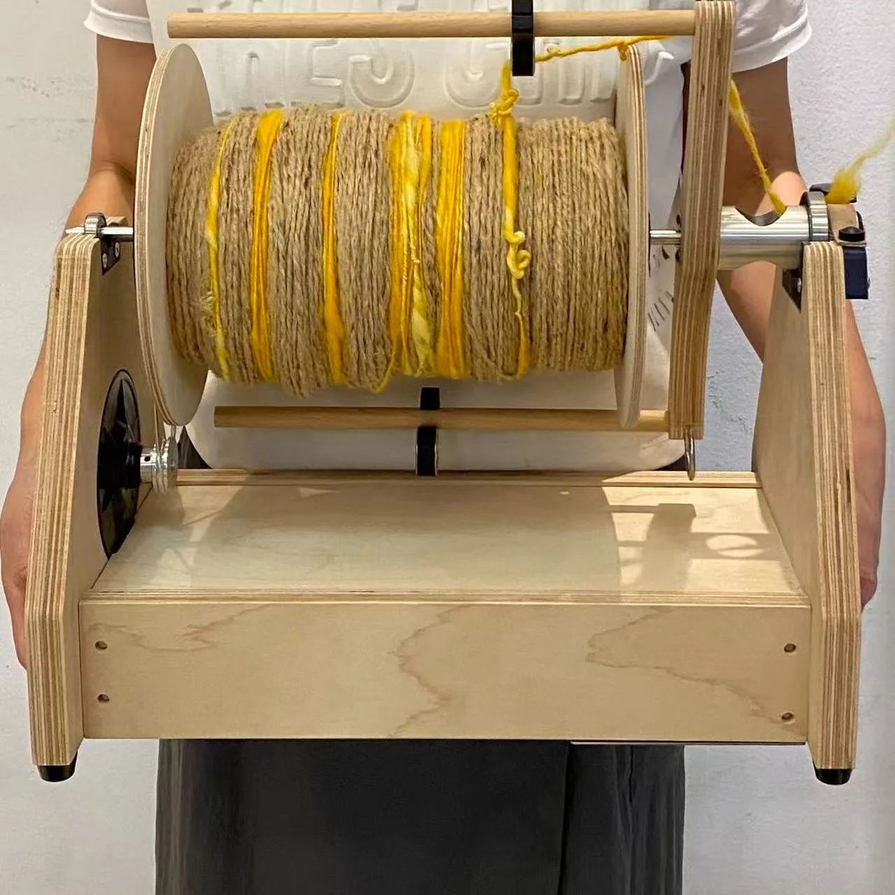 Electric Spinning Wheel Artisanal - Extra Large Size Electric Spinning Machine for Designer Handcraft 110V-220V DIY Textile Tool