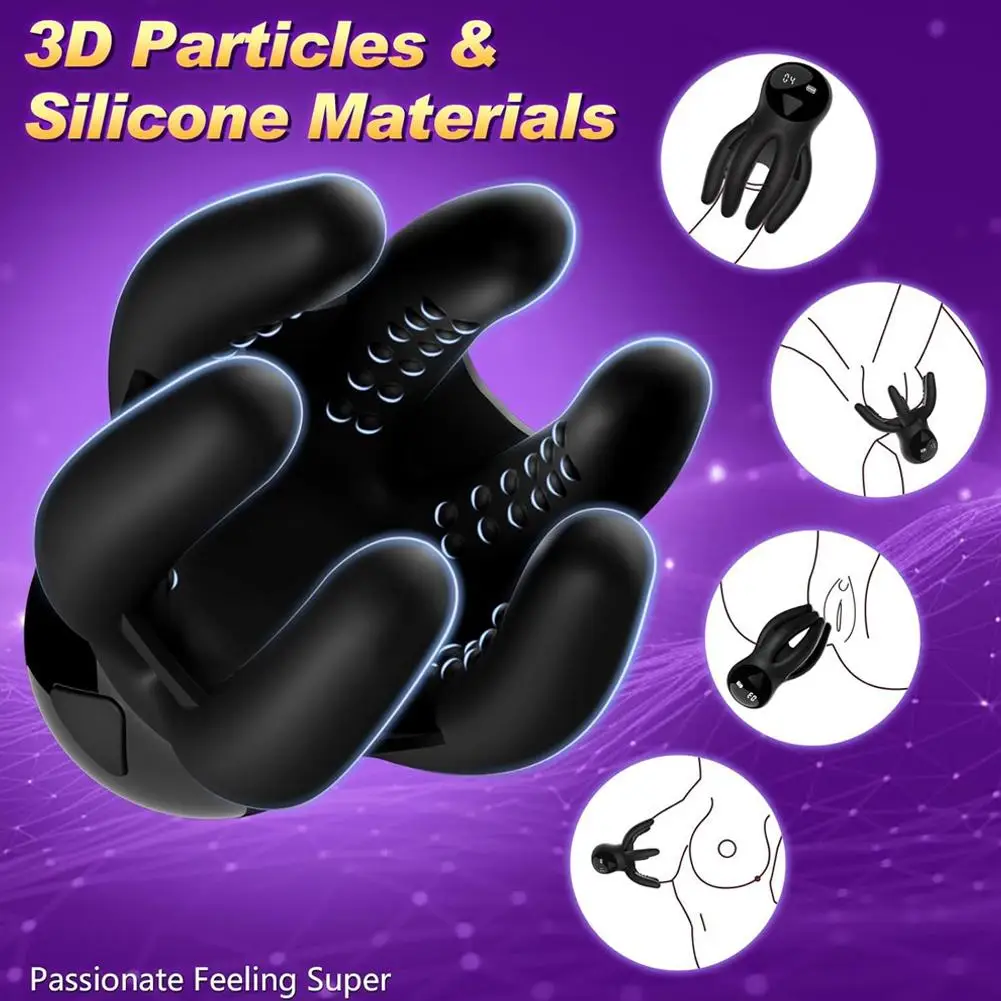 Masturbador Masculino Pulpo Copa De Avión Pene Masculino Vibrador Ejercitador Glande Masajeador Estimulador Placer Juguete Jugue