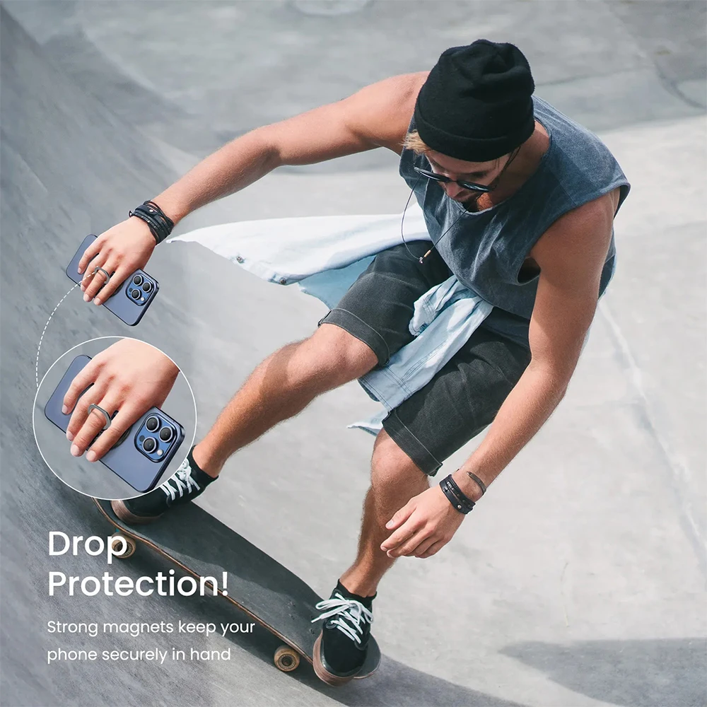 حامل للكمبيوتر اللوحي المغناطيسي قسمين البساطة حلقة الهاتف المحمول Popsocket Magsafe Ipad حامل مزدوج الجانب شفط السيليكون