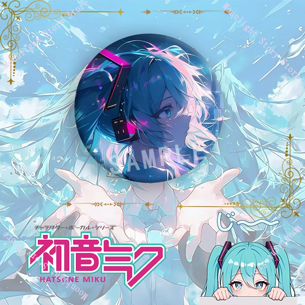 Hatsune Miku Anime Gadżety Odznaka Wirtualna Piosenkarka Kagamine Rin Len Plecak Kapelusz Dekoracje Zawieszki Niezbędny dla Fanów Kolekcjonerski Prezent