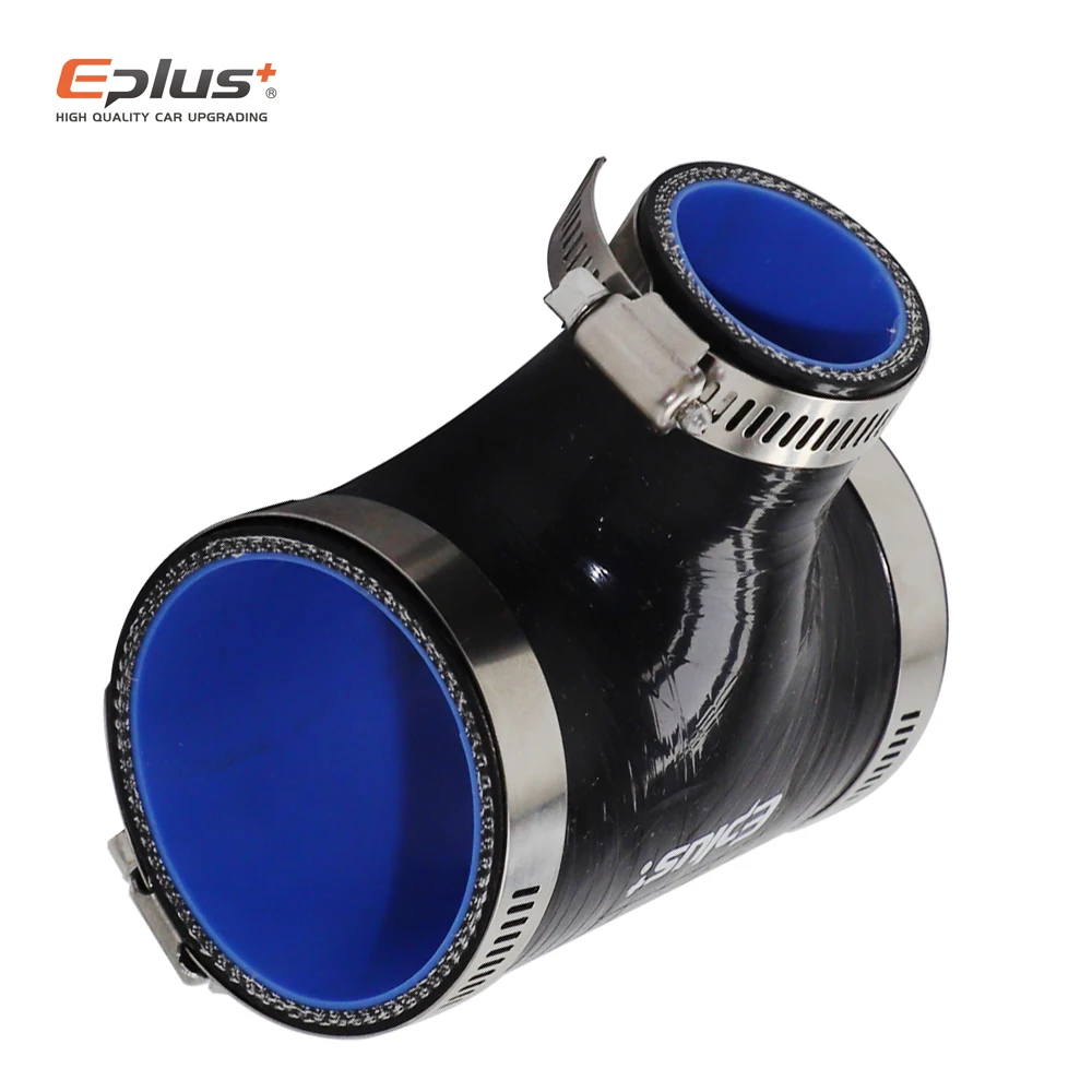 EPLUS أسود عالمي سيليكون أنابيب خرطوم T-شكل 3-way موصل سيارة المبرد توربو كمية الأنابيب المقرنة أسود متعدد الحجم #5