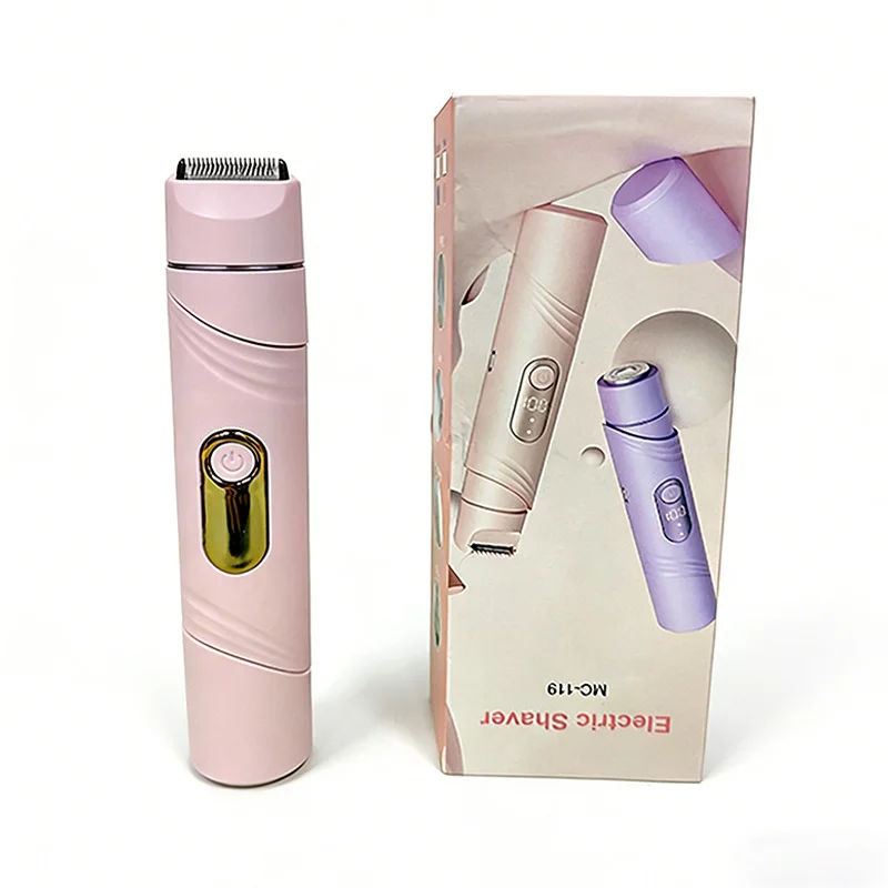 

Электрический набор для бритья с USB-зарядкой для домашнего использования — беспроводной, портативный, с двойным лезвием, безболезненное устройство для удаления волос, триммер