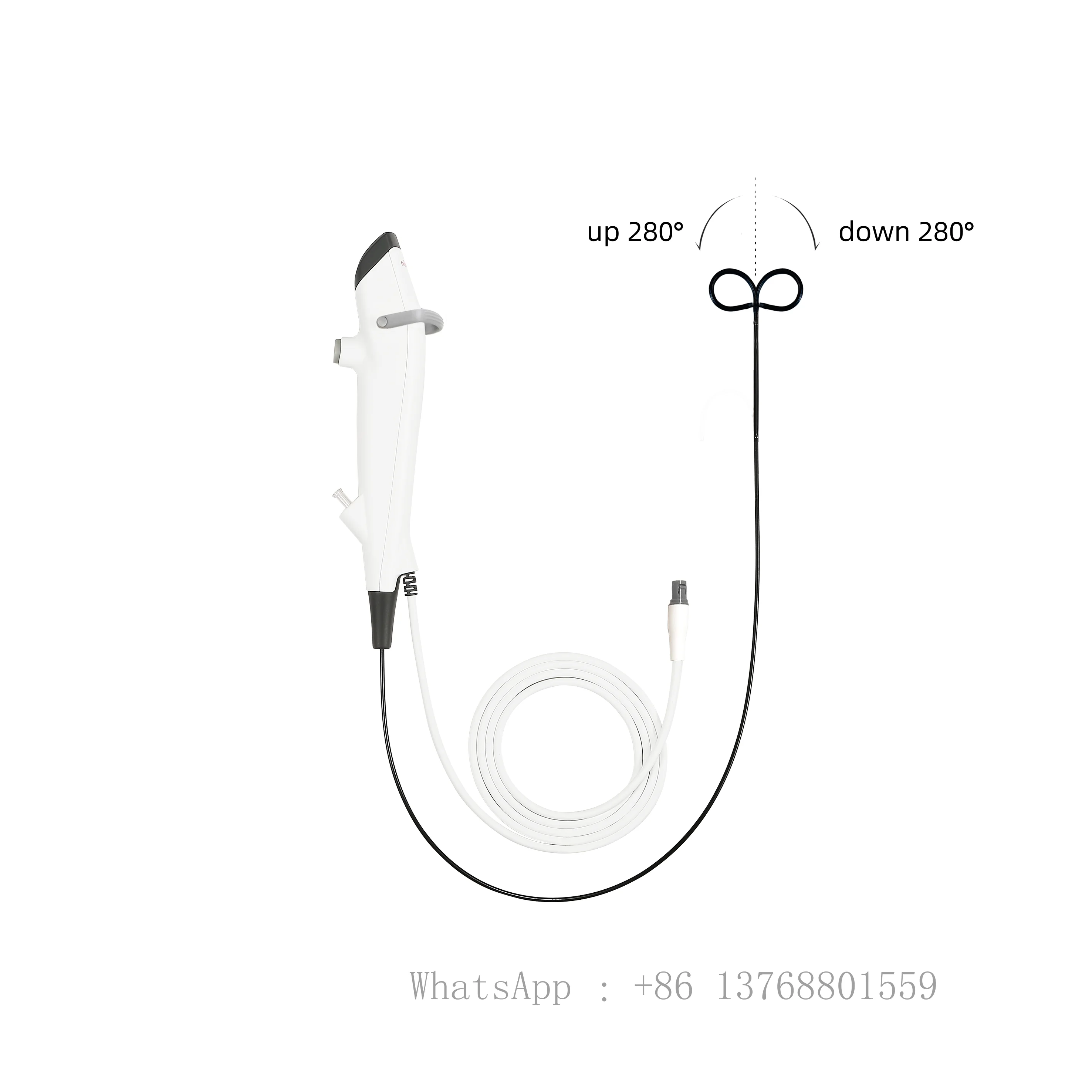 Lemo Connector 7.5fr Disposable Ureteroscopes Flexible For Urology Surgery Ureteric Stone