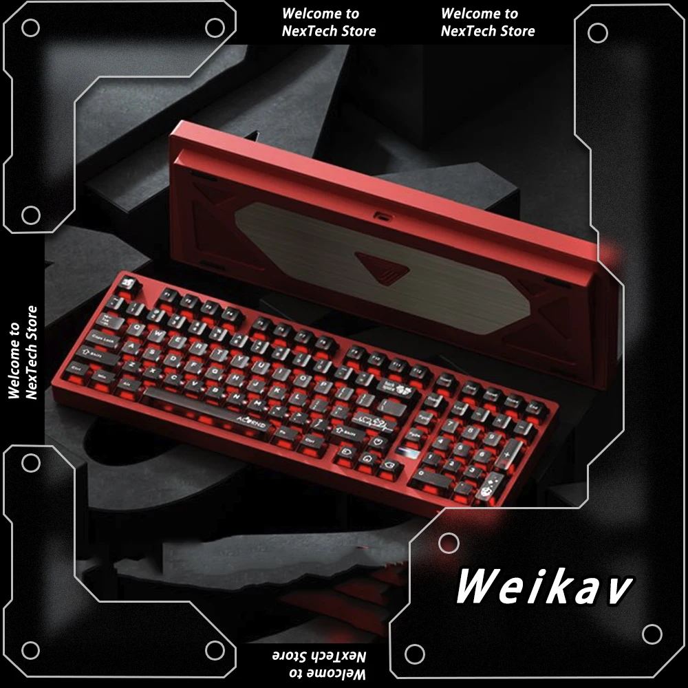 

NEW Weikav MAX102 Wireless Bluetooth Mechanical Keyboards Kit Hot Swap RGB Gaming Keyboards Kit PC Gamer Accessories Custom