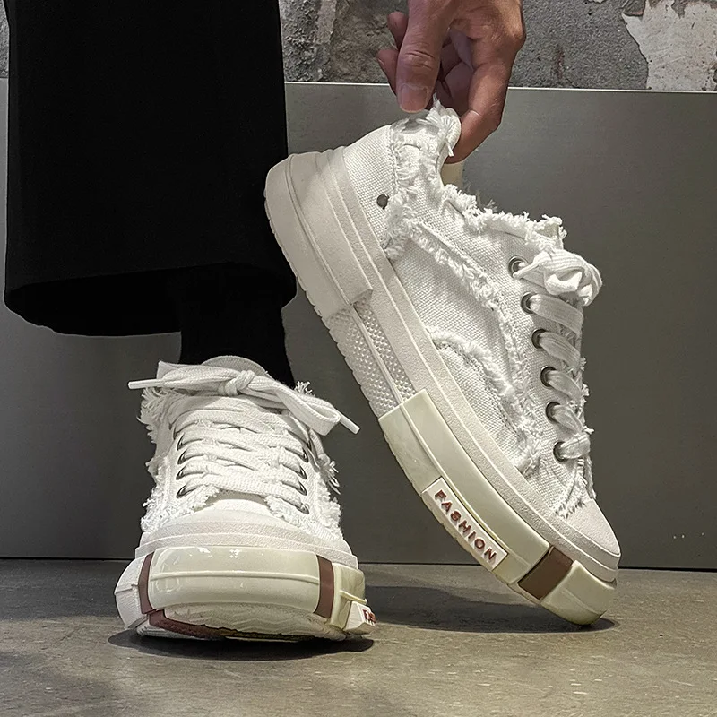 

Canvas shoes, new styles for teenagers, thick soled men's trendy shoes, fashionable and casual, versatile board shoes