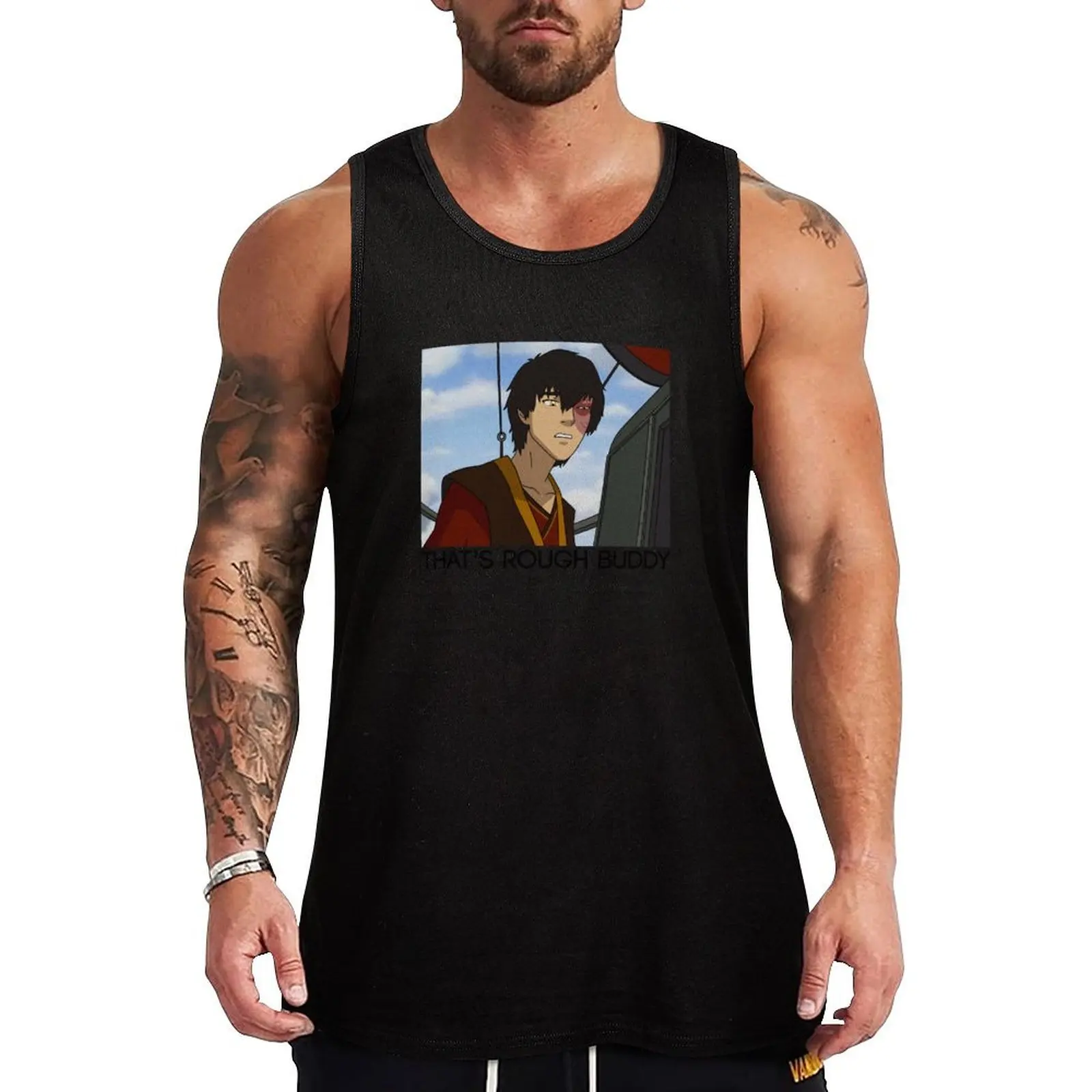 

Avatar: The Last Airbender Zuko Panel That's Rough Buddy Tank Top Vest male t-shirt for man gym clothing men