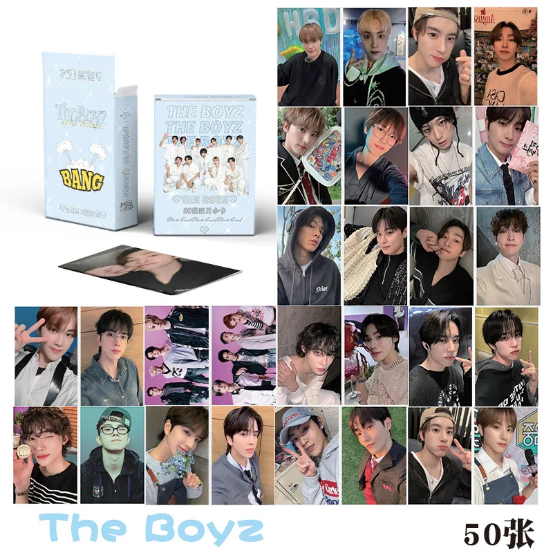 50Pcs/Set Kpop Idol THE BOYZ New Series Lomo Cards HD Printd Photocards High Quality Postcards Kevin Sunwoo Hyunjae Fans Gifts