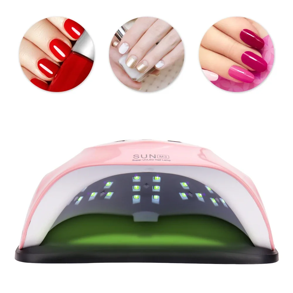 SUN M3 180W Smart UV LED Nail Lamp 45Pcs Led Beads LCD Display Nail Dryer for Curing Gel Polish Quick Drying Nail Manicure Tools