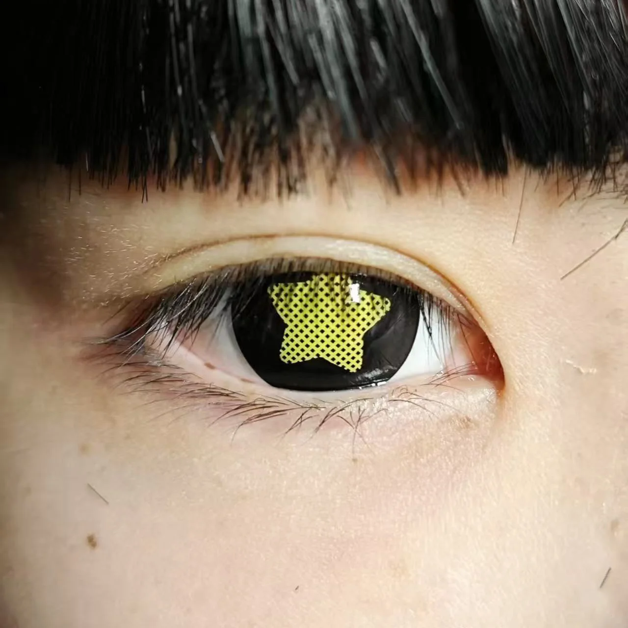 1pair Kyuusaku Yumeno Cosplay Yellow Color Contact Lenses Halloween Joker Circle Lens Фото №3