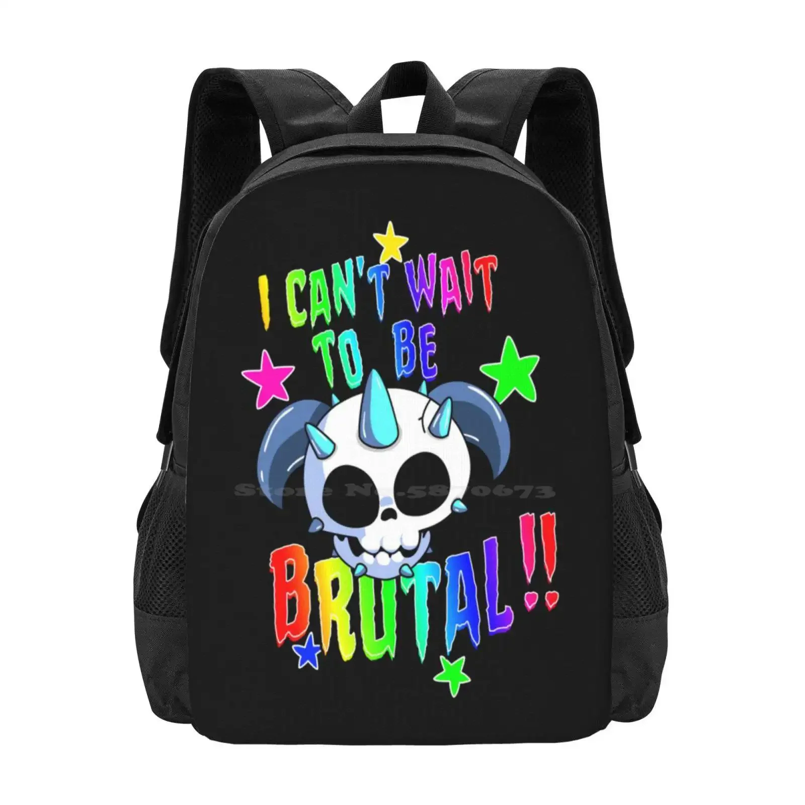 لا أستطيع الانتظار أن أكون وحشي! ! حار بيع المدرسية على ظهره حقائب الموضة Dethklok Metalocalypse المخللات الطبال ناثان #1