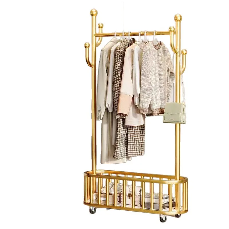 

Coat rack, floor-to-ceiling bedroom hanger, simple for home use