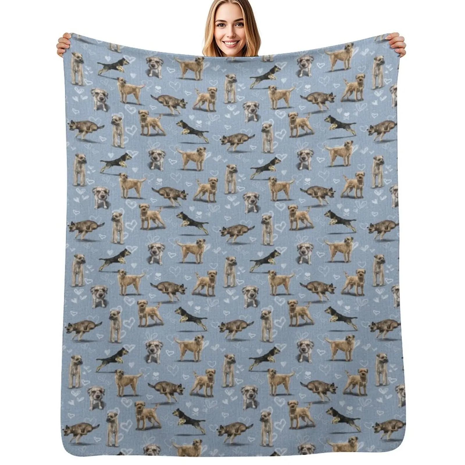 

The Border Terrier Throw Blanket wednesday Giant Sofa Beach manga Blankets