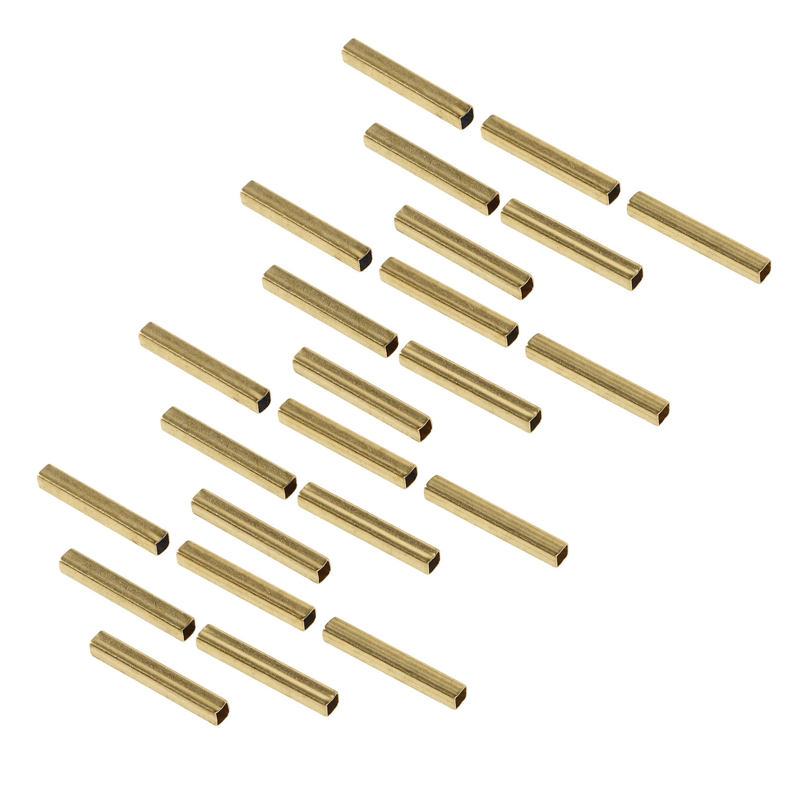 

50pcs Hollow Square Copper Tube Accessories DIY Jewelry Making Crafts Materials for Bracelet Necklace Earrings Brass Tubes