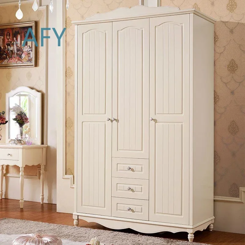 Three Drawer Storage Wardrobe for Bedroom Home Office Living Room Large Capacity Simple Modern Organizer Closet with
