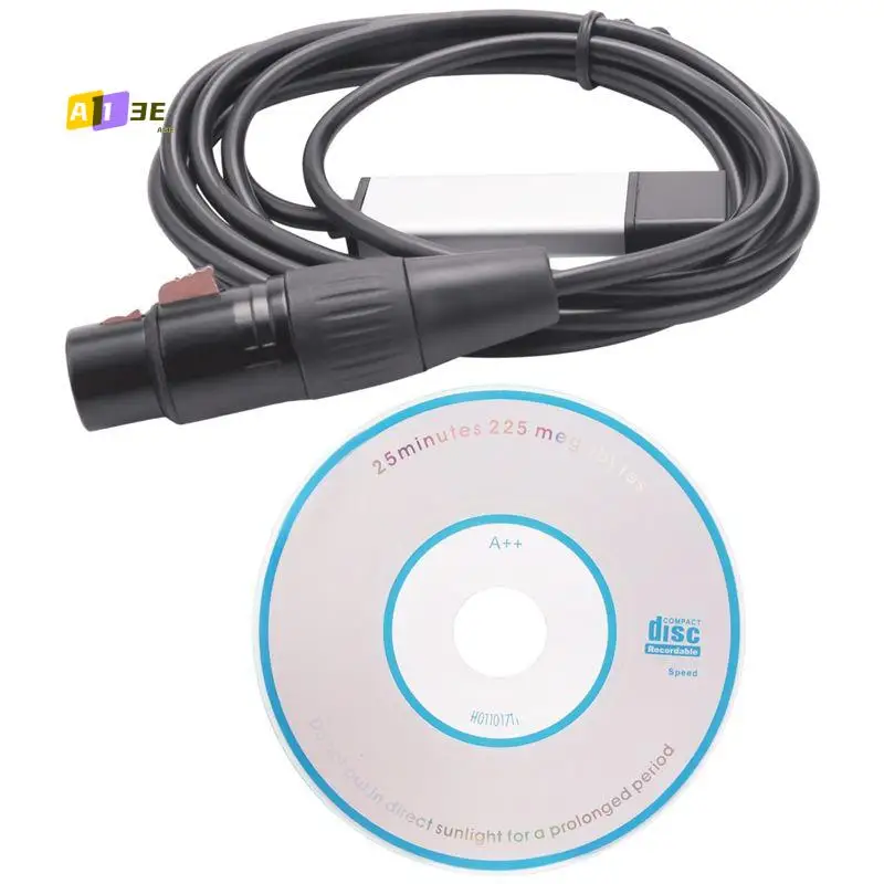 

A13E-DMX512 USB-адаптер интерфейса DMX Контроллер светодиодного сценического освещения, адаптер интерфейса USB-DMX, контроллер DMX