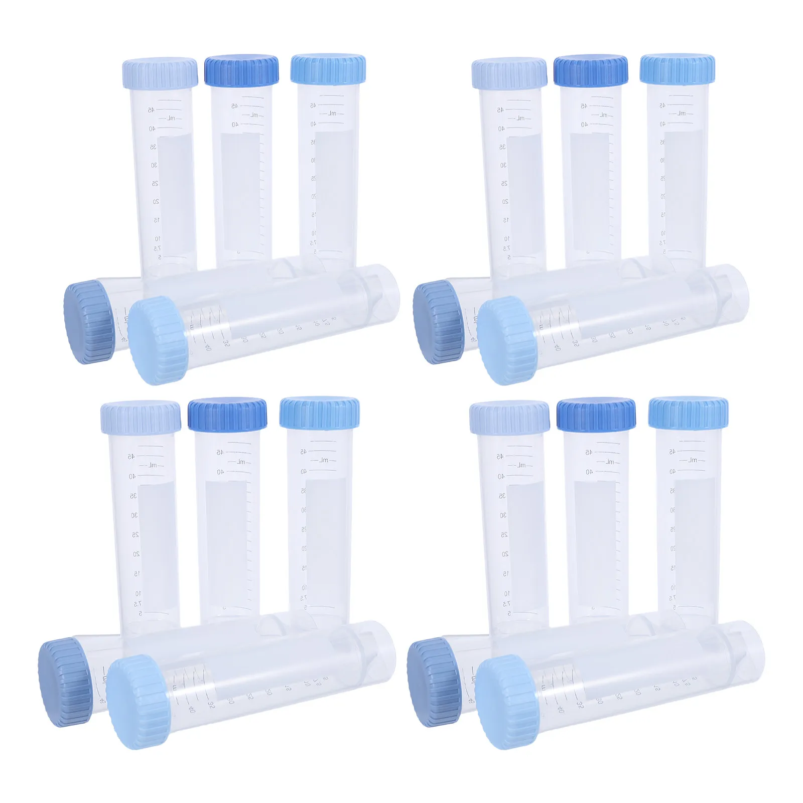 25個入りラボ用遠心分離管-高透明度-50ml-ポリプロピレン製-円錐形-防漏スクリューキャップ-自立型試験管