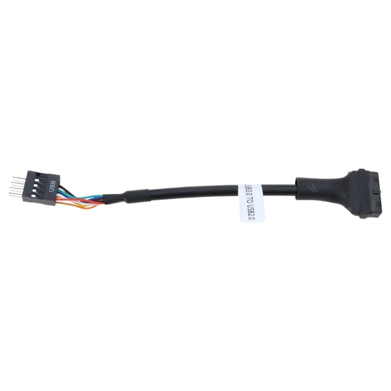 C90C USB Header to USB 2.0 Converters Cable 19/20Pin to 9 Pin Male Female for Motherboards Extension