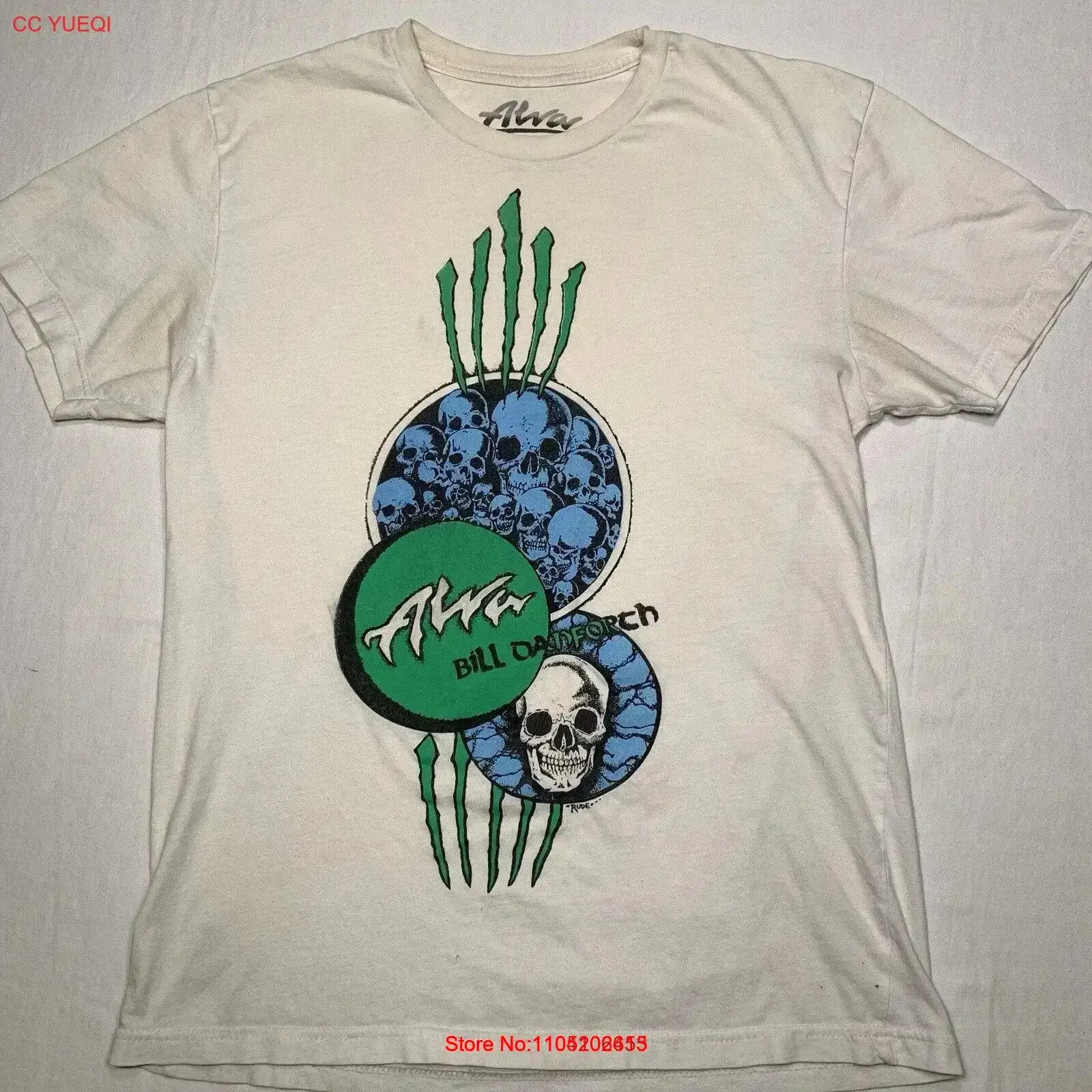 

Alva PrinT T Shirt Mens Medium Skateboarding Tony Skateboard vintage Washed homme Top For Everyday Wear Casual Stretched Unisex