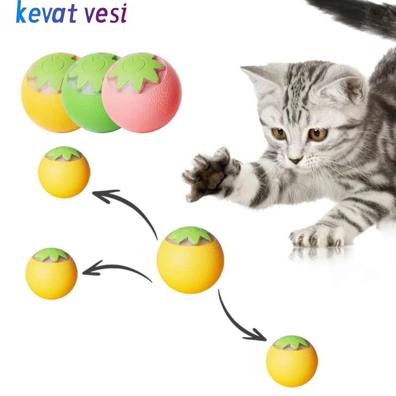 

Smart Cat Rolling Ball Toys Electric Self-Moving Cat Interactive Bakl Toy Funny Silent Kitten Playing Traning Toys Pet Supplies